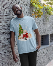 Load image into Gallery viewer, Funny Golden Retrievers Sleep In Red Boots Gift For Dog Lovers Guys Tee
