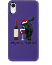Load image into Gallery viewer, Cat Drink And Be Merry Meaningful Gift For Women Phone case
