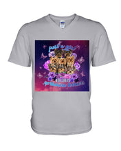 Load image into Gallery viewer, A Girl Loves Yorkshire Terrier Gift For Dog Lovers Guys V-Neck
