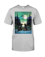 Load image into Gallery viewer, Dachshund Gift For Dog Lovers Snowy Night Together Guys Tee
