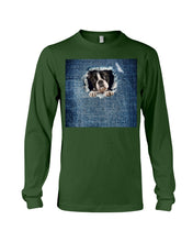 Load image into Gallery viewer, Blue Phone Case With Hole Gift For Boston Terrier Lovers Unisex Long Sleeve
