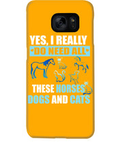 Load image into Gallery viewer, I Do Need All These Horses Dogs And Cats Phone case
