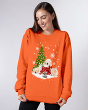 Load image into Gallery viewer, Funny Golden Retrievers Sleep In Red Boots Gift For Dog Lovers Sweatshirt
