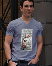 Load image into Gallery viewer, Siamese Cat Red Cardinals Those We Love Guys V-Neck
