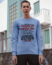Load image into Gallery viewer, A Stubborn Son Of A Freaking Awesome Mom I Love Her Gift For Mama Unisex Long Sleeve

