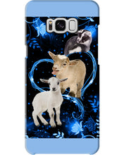 Load image into Gallery viewer, Lovely Phone Case Twinkling Blue Heart Gift For Goat Lovers Phone case
