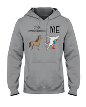 Load image into Gallery viewer, Funny Difference Between Me And Other Psychotherapists Unicorn And Horse Hoodie

