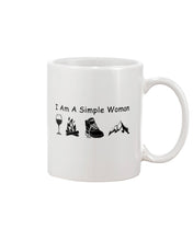 Load image into Gallery viewer, Simple Woman Loves Wine Camping Shoes And Climbing Mug
