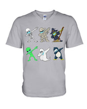 Load image into Gallery viewer, Cute Penguin Dabbing Hallo Gift For Penguin Lovers Guys V-Neck
