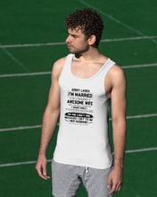 Load image into Gallery viewer, I'm The Lucky One Because I Get To Be Her Husband Gift For Husband Unisex Tank Top

