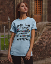 Load image into Gallery viewer, April Girl Make No Mistake My Personality Trending For Birthday Gift Guys Tee
