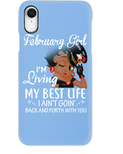 Load image into Gallery viewer, Betty Boop February Girl Living My Best Life Birthday Meaningful Gift Phone case
