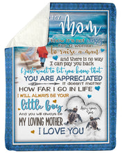 Load image into Gallery viewer, Giving For    Nana You'll Always Be My Loving Mother Custom Design Sherpa Blanket
