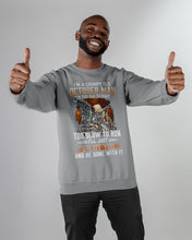 Load image into Gallery viewer, October Grumpy Old Man Will Shoot You For Birthday Gift Sweatshirt
