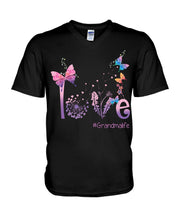Load image into Gallery viewer, Love Butterflies Grandma Life Gift For Grandma Guys V-Neck
