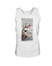 Load image into Gallery viewer, Siamese Cat Red Cardinals Those We Love Unisex Tank Top

