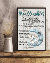 Load image into Gallery viewer, Grandma Gift For Granddaughter Wonderful Words Never Forget That I Love You Vertical Poster
