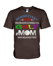 Load image into Gallery viewer, Golf Who Believes In Herself Gift For Sport Lovers Guys V-Neck
