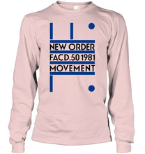 Load image into Gallery viewer, New Order Facd 501981 Movement Simple Unique Custom Design Unisex Long Sleeve
