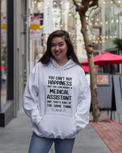 Load image into Gallery viewer, You Can't Buy Happiness But You Can Marry A Medical Assistant Gift For Girls Hoodie

