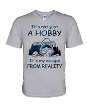 Load image into Gallery viewer, It's Not Just A Hobby It's My Escape From Reality Gift For Travel Lovers Guys V-Neck
