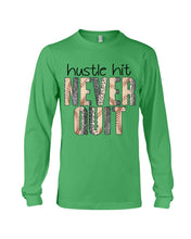 Load image into Gallery viewer, Baseball Hustle Hit Never Quit Gift For Lovers Unisex Long Sleeve
