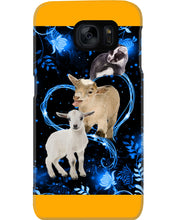 Load image into Gallery viewer, Lovely Phone Case Twinkling Blue Heart Gift For Goat Lovers Phone case
