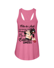 Load image into Gallery viewer, Fille De Avril Je Ne Suis Pas Parfaite Mais Je Suis Une Edition Limitee Ladies Flowy Tank
