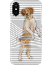Load image into Gallery viewer, Brittany Spaniel Climb Curtain Gift For Dog Lovers Phone case
