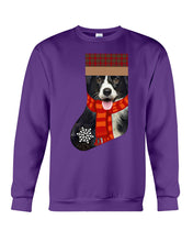 Load image into Gallery viewer, Santa Border Collie In Stock Gift For Dog Lovers Sweatshirt
