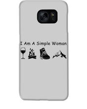 Load image into Gallery viewer, Simple Woman Loves Wine Camping Shoes And Climbing Phone case

