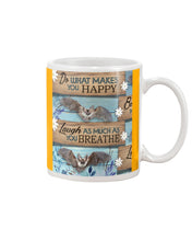 Load image into Gallery viewer, Do What Makes You Happy With Bats Gift For Girls Mug

