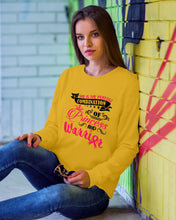Load image into Gallery viewer, Princess And Warrior Breast Cancer Awareness  Special Custom Design Sweatshirt
