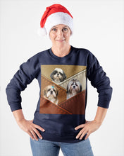 Load image into Gallery viewer, Three Cute Shih Tzu In Bag Gift For Dog Lovers Sweatshirt
