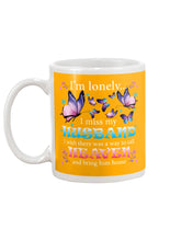 Load image into Gallery viewer, I'm Lonely I Miss My Husband Butterfly Gift For Lover Mug

