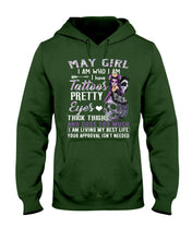 Load image into Gallery viewer, May Girl Has Tattoos Pretty Eyes Thick Thighs For Birthday Gift Hoodie
