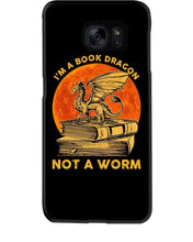 Load image into Gallery viewer, I'm A Book Dragon Not A Worm Gift For Dragon Lovers Phone case
