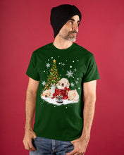 Load image into Gallery viewer, Funny Golden Retrievers Sleep In Red Boots Gift For Dog Lovers Guys Tee
