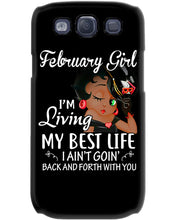 Load image into Gallery viewer, Betty Boop February Girl Living My Best Life Birthday Meaningful Gift Phone case
