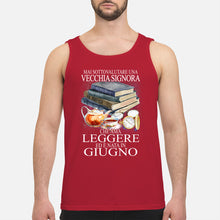 Load image into Gallery viewer, Mai Sottovalutare Una Vecchia Signore Che Ama Leggere Ed E Nata In Giugno Trending Unisex Tank Top
