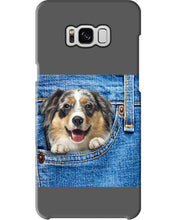 Load image into Gallery viewer, Australian Shepherd In Denim Pocket Gift For Dog Lovers Phone case
