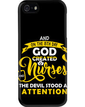Load image into Gallery viewer, Coffee Cup And On The 8th Day God Created Nurses  Custom Gift For Nurse Phone case
