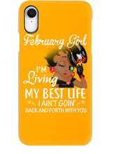 Load image into Gallery viewer, Betty Boop February Girl Living My Best Life Birthday Meaningful Gift Phone case
