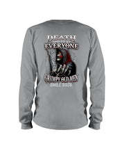 Load image into Gallery viewer, Death Smiles At Everyone Grumpy Old Men Smile Back Gift For Men Unisex Long Sleeve
