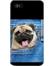 Load image into Gallery viewer, baby Pug In Denim Pocket Gift For Dog Lovers Phone case
