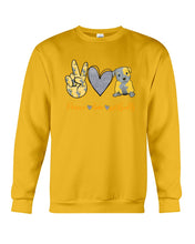 Load image into Gallery viewer, Peace Love Live  Special Custom Design For Dog Lovers Sweatshirt
