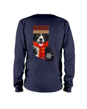 Load image into Gallery viewer, Santa Border Collie In Stock Gift For Dog Lovers Unisex Long Sleeve
