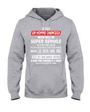 Load image into Gallery viewer, Je Suis Un Homme Chanceux J'ai Line Femme Custom Design Je Suis Son Roi Hoodie
