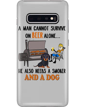 Load image into Gallery viewer, A Man Loves Beer And Dachshund Gift For Dog Lovers Phone case
