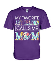 Load image into Gallery viewer, My Favorite Art Teacher Calls Me Mom For Personalized Job Gift Guys V-Neck
